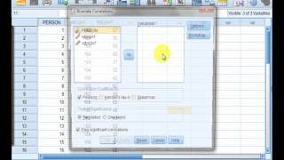 CORRELATION using SPSS