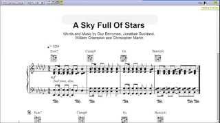 A Sky Full of Stars by Coldplay - Piano Sheet Music:Teaser