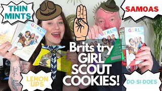 brits try girl scout cookies for the first time!