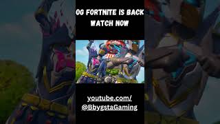 OG Fortnite is Back!! Fortnite OG Launch and OG Battle Pass