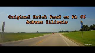 Route 66 Illinois Original Brick Road Auburn Illinois