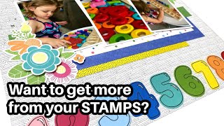 3 Ways to Use STAMPS on a Scrapbook Layout