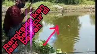 Cara merangkai pancing ikan jaer .pelampung di bawah