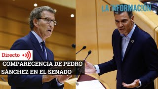 Comparecencia de Pedro Sánchez en el Senado