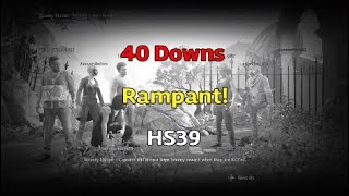 Uncharted 4 Multiplayer | 40 DOWNS - Rampant! - Bounty Hunter HS39 Gameplay