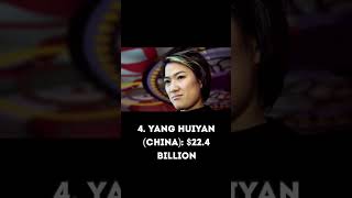 Top 10 Richest Women's in the World. #youtubeshorts #top10 #shortsfeed