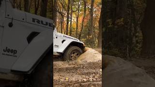 #jeep #gladiator & #wrangler going through #mud on TN #trail. #offroading