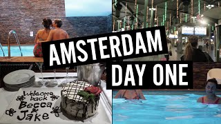 AMSTERDAM VLOG DAY ONE | WE SAW A GHOST - Jake Clemmence