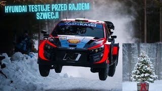 Zespół Hyundaia testuje przed Rajdem Szwecji 2024 | O. Tanak & T. Neuville | i20N Rally1