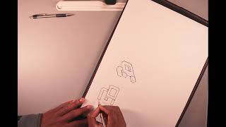 sketching for a 3d logo(step1)