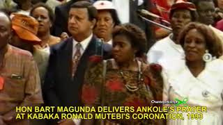 Bart Magunda Katureebe read Nkore scriptures as Prince Mutebi became Kabaka of Buganda!!