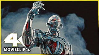 Ultron Meets The Twins - Avengers Age of Ultron | 4k Movie Clip | MᴏᴠɪᴇCʟɪᴘ4ᴜ | [4K 60FPS]