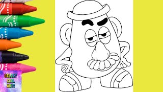 Mr .Potato Head Buzz Lightyear Aliens Toy Story #coloring #coloring_pages #light_year_alien