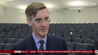 Jacob Rees Mogg talks about standing up to antifa