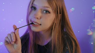 АСМР МАКИЯЖ СЛЮНКОЙ 🤤 SPIT ASMR