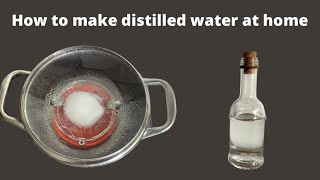 How to make distilled water at home | very simple and easy #shorts