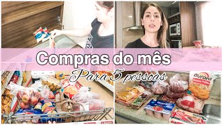 COMPRAS DO MÊS DE SETEMBRO PARA 5  PESSOAS + ORGANIZANDO AS COMPRAS