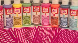 How To Stain Wood with Mod Podge Sheer Colors