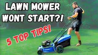 Top 5 Reasons Why Your Lawn Mower Will Not Start - Check this First