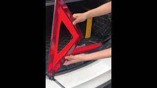 How to set a FOLDABLE WARNING TRIANGLE,  UNBOXING  #shorts