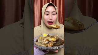 MUKBANG PEMPEK GEROBAK PINGGIR JALAN #shorts #mukbang #makanemojienak