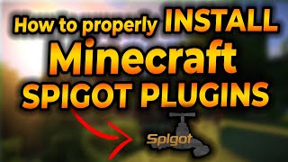 HOW TO properly INSTALL MINECRAFT SPIGOT PLUGINS | How to install spigot plugins 1.16 1.15 1.14