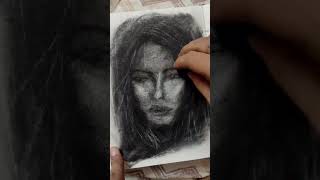 Charcoal Drawing YouTube shorts