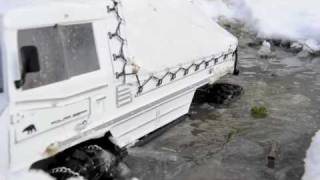 Axial AX10 Pinzgauer Polar Bear 1st run