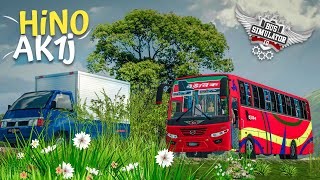 BUSSID || Hino AK1J V6 Plus New Bus Mod + Skin Livery || Bus simulator Indonesia