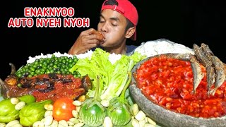 NGALIMED PARAH | MUKBANG LALAPAN MENTAH SAMBAL TERASI IKAN ASIN LALAP LEUNCA,PETAI,TERONG,LABU