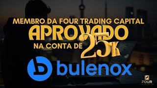 Elaniel foi aprovado na conta de $25k da Bulenox! Parabéns!