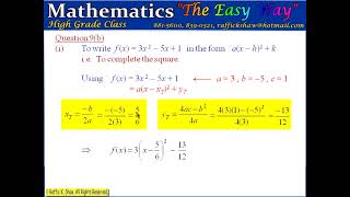 Ques 9   Maths The Easy Way CXC CSEC January 2013