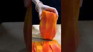 Sweetest papaya #papaya #easycutting papaya #fruitcutting #cuttingfruit #overripepapaya #mukbang