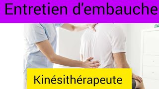 Simulation d'entretien d'embauche : kinésithérapeute