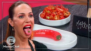 ¡Cuanto más picante soporten, más ventajas tendrán! ¡Prueba de los chiles! | MasterChef Celebrity 9