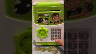 BEN 10 PIGGY BANK MACHINE #shorts #viral