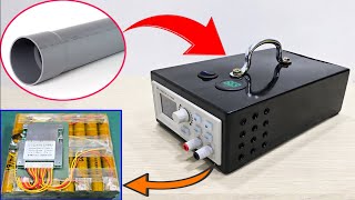 Build a DC Power Supply using 60v Battery with PVC pipe