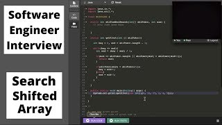 Software Engineer Interview - Search Shifted Array (Fail)