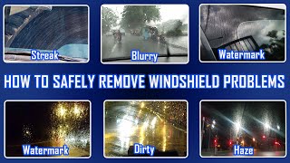 How to 100% safely remove windshield problems (Powder type watermark remover)