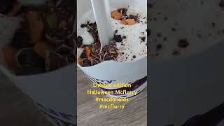 Halloween mcflurry #mcdonalds #mcflurry #icecream