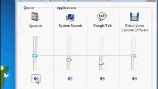 Window 7: Mute and unmute your sound using the volume mixer