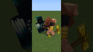 Warden vs Mutant Piglin Brute in Minecraft #shorts #minecraft #minecraftshorts