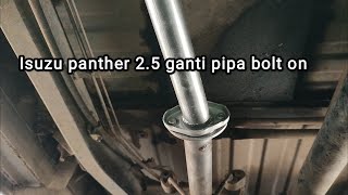 ganti pipa panther, plus lepas tabung orisinil. suaranya merdu bgt 😮