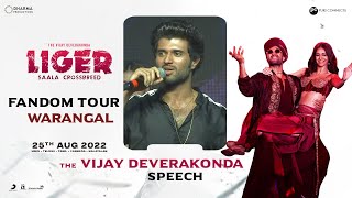 The Vijay Deverakonda Energetic Speech @ @ Liger Fandom Tour, Warangal | Puri Jagannadh