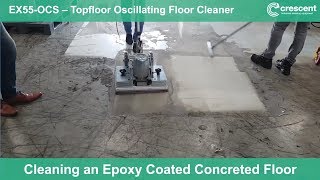 EX55-OCS Topfloor Oscillating Floor Cleaner - Machine in Action Video