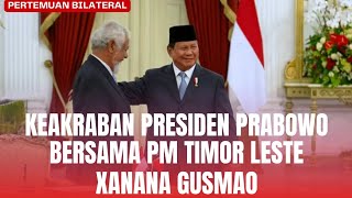 Presiden Prabowo menerima kunjungan bilateral PM Timor Leste, di Istana Negara 21 Oktober 2024