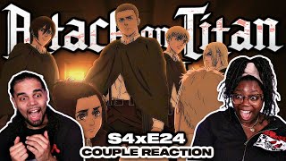 LET'S GO SAVE THE WORLD!! - Attack On Titan Season 4 Episode 24 Reaction "Pride"