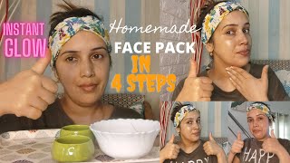 Home made facial pack for glowing skin | Musing Mommy Studio