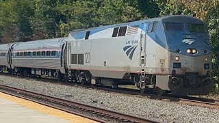 Amtrak #120 going northbound passing through Lorton VRE