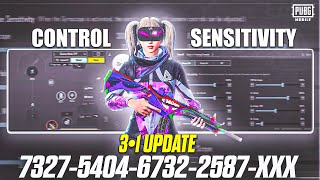 New Update 3.1❤️Best Sensitivity code + Control Settings Pubg Mobile /Bgmi Sensitivity Settings